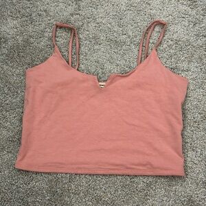 Pink crop top